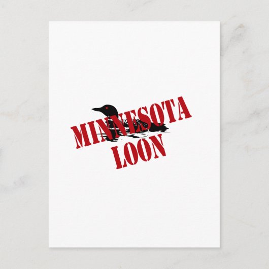Minnesota Loon Briefkaart (Voorkant)