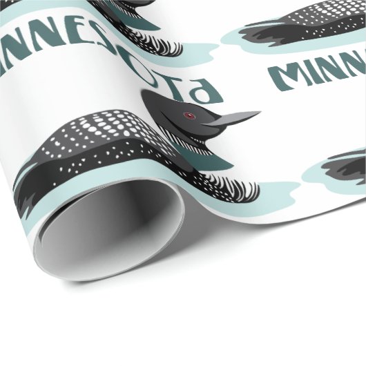 Minnesota Loon Cadeaupapier (Rol Hoek)