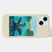 Minnesota | Loon Case-Mate iPhone Case (Achterkant (horizontaal))