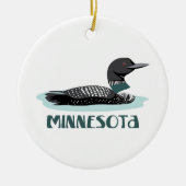 Minnesota Loon Keramisch Ornament (Voorkant)