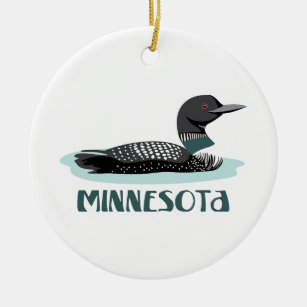 Minnesota Loon Keramisch Ornament
