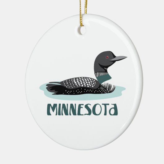 Minnesota Loon Keramisch Ornament (Links)