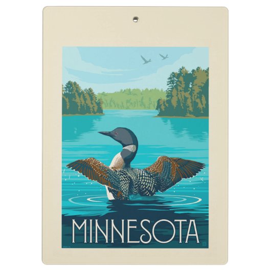 Minnesota | Loon Klembord (Achterkant)