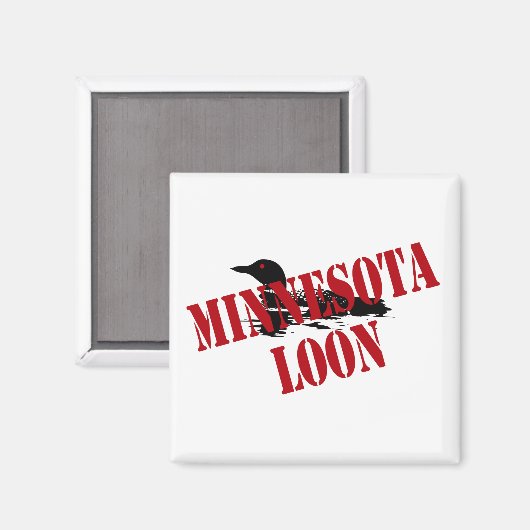 Minnesota Loon Magneet (Voorkant / Achterkant)