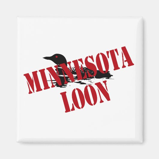 Minnesota Loon Magneet (Voorkant)