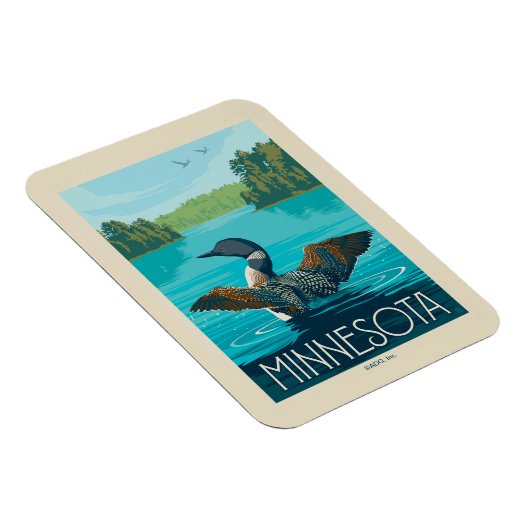 Minnesota | Loon Magneet (Rechterzijde)