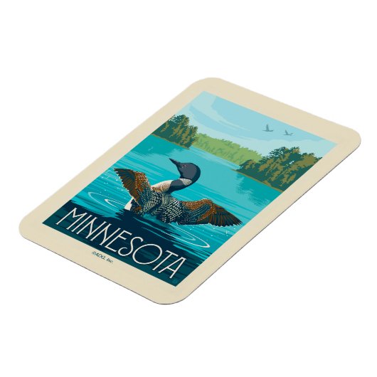Minnesota | Loon Magneet (Linkerzijde)