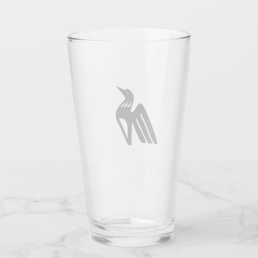 Minnesota Loon & North Star Glas (Achterkant)