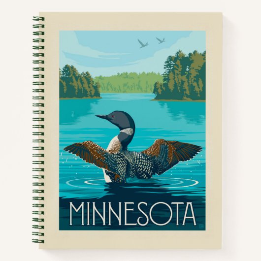 Minnesota | Loon Notitieboek (Voorkant)