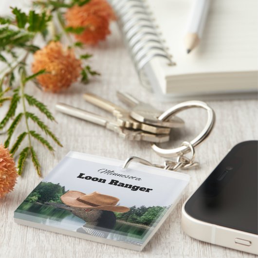 Minnesota Loon Ranger Acryl Sleutelhanger (Voorkant Rechts)