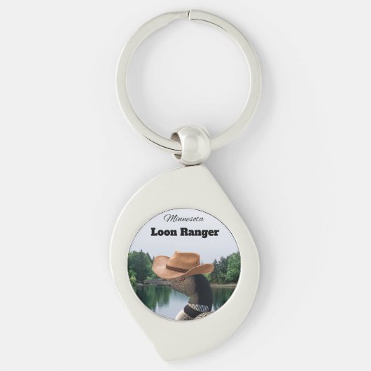 Minnesota Loon Ranger Metal Sleutelhanger (Voorkant)