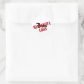 Minnesota Loon Ronde Sticker (Tas)