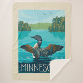 Minnesota | Loon Sherpa Deken (Voorkant)