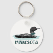 Minnesota Loon Sleutelhanger (Voorkant)