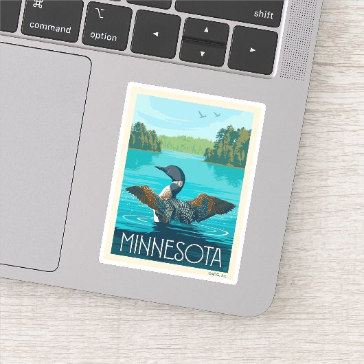 Minnesota | Loon Sticker (Detail)
