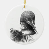 Minnesota Loon van William Martin Keramisch Ornament (Voorkant)
