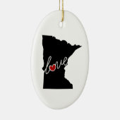 Minnesota Love. Gifts for MN Lovers Keramisch Ornament (Rechts)