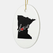 Minnesota Love. Gifts for MN Lovers Keramisch Ornament (Links)