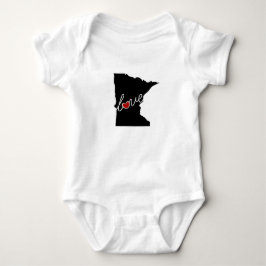 Minnesota Love.  Gifts for MN Lovers Romper