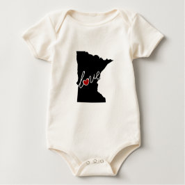 Minnesota Love.  Gifts for MN Lovers Romper