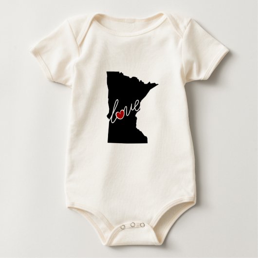 Minnesota Love.  Gifts for MN Lovers Romper (Voorkant)