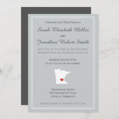 Minnesota Love - huwelijksuitnodiging Kaart (Voorkant / Achterkant)