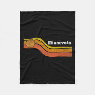 Minnesota - Mannen Vrouwen 70s 80s Graphic Cool Fleece Deken