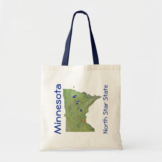 Minnesota Map Bag Tote Bag (Voorkant)