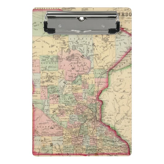 Minnesota Map door Mitchell Mini Klembord (Voorkant)