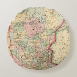 Minnesota Map door Mitchell Rond Kussen