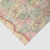 Minnesota Map door Mitchell Tissuepapier (Detail)