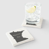 Minnesota Marmeren Steen Onderzetter Minnesota NIc (Zijkant)