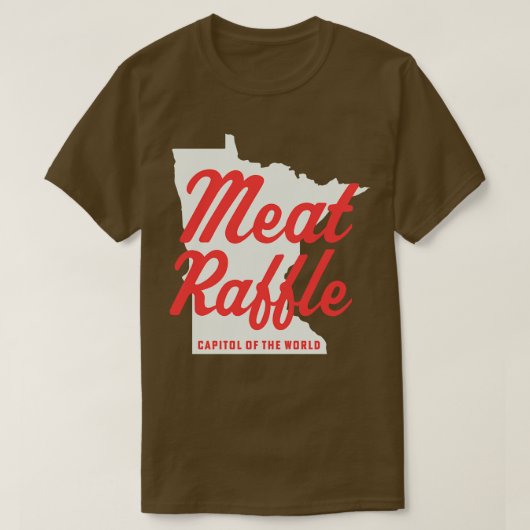 Minnesota Meat Raffle Capitol van de wereld Meat R T-shirt (Design voorkant)