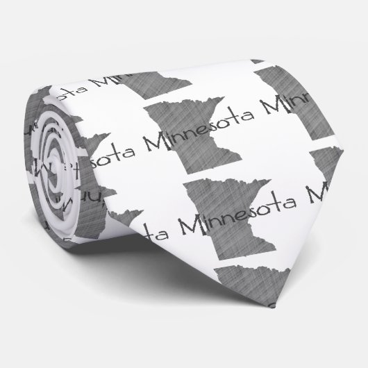 Minnesota met Chalkboard Background Neck Tie Stropdas (Opgerold)