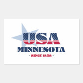 Minnesota, mijn Sticker van de thuisstaat (Voorkant)