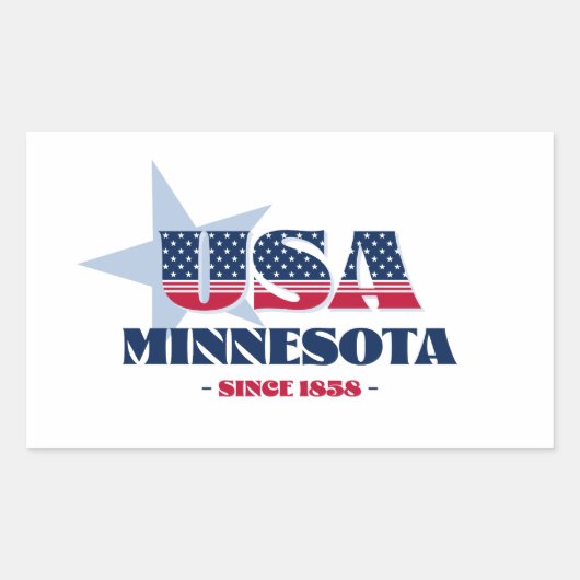 Minnesota, mijn Sticker van de thuisstaat (Voorkant)