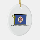MINNESOTA MINNEAPOLIS MISSIE LDS CTR KERAMISCH ORNAMENT (Rechts)