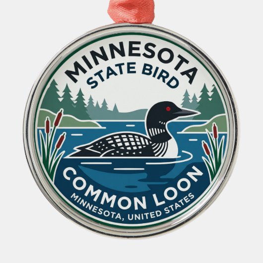 Minnesota Minnesota Metalen Ornament (Voorkant)