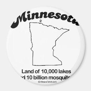 MINNESOTA - "MINNESOTA STATE MOTTO" T-shirts en G Magneet