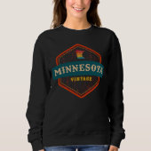 Minnesota MN Graphic Souvenir Love Distressed Stat Trui (Voorkant)