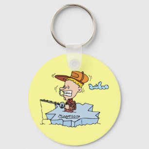 Minnesota MN Ice Vist Vintage Travel Souvenir Sleutelhanger