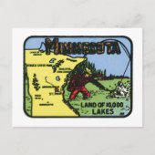 Minnesota MN  label Briefkaart (Voorkant)