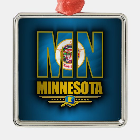 Minnesota (MN) Metalen Ornament (Voorkant)