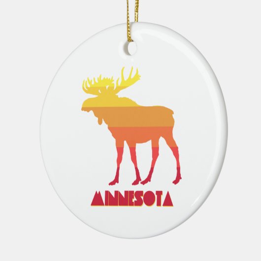 Minnesota Moose Keramisch Ornament (Links)