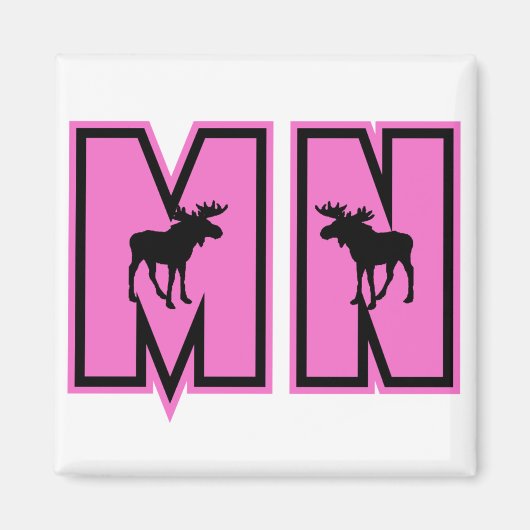 Minnesota Moose Magneet (Voorkant)