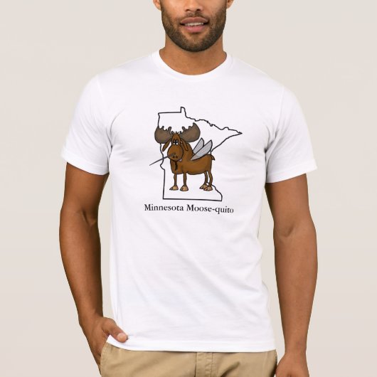 Minnesota Moose-quito Funny T-shirt (Voorkant)