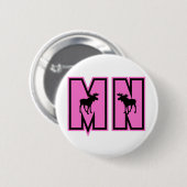 Minnesota Moose Ronde Button 5,7 Cm (Voorkant /achterkant)