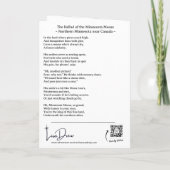 Minnesota Moose Wenskaart van Lisa Drew Bedankkaart (Achterkant)