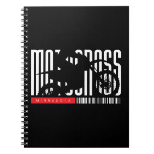 Minnesota Motocross Motorfiets Silhouet Notitieboek