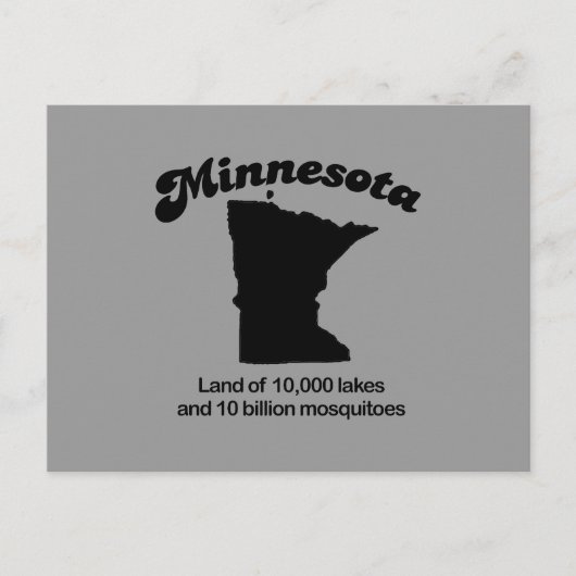 Minnesota Motto - Land van 10.000 meren Briefkaart (Voorkant)